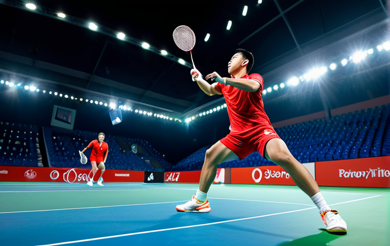 배드민턴 관련 서적 추천 - **

"A professional badminton player, fully clothed in modest sports attire, hitting a clear shot du...