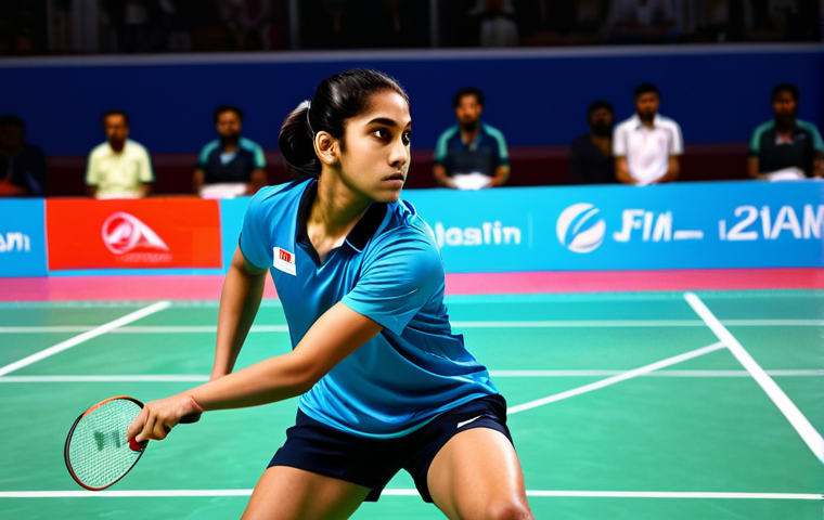 배드민턴 브랜드별 장단점 분석 - Professional Badminton Player**

"A professional badminton player, fully clothed in modest sports at...