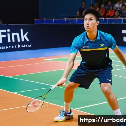 Home 24 배드민턴 용품 온라인 쇼핑몰 추천 - **Prompt 1: Focused Player on Badminton Court**
"A male badminton player, mid-twenties, with an ...