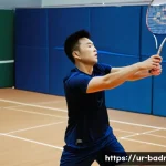 배드민턴과 관련된 다큐멘터리 소개 - **Prompt 1: The Apex of Training and Resolve**
A dynamic, full-body shot of a male badminton pla...