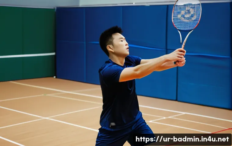 배드민턴과 관련된 다큐멘터리 소개 - **Prompt 1: The Apex of Training and Resolve**
A dynamic, full-body shot of a male badminton pla...
